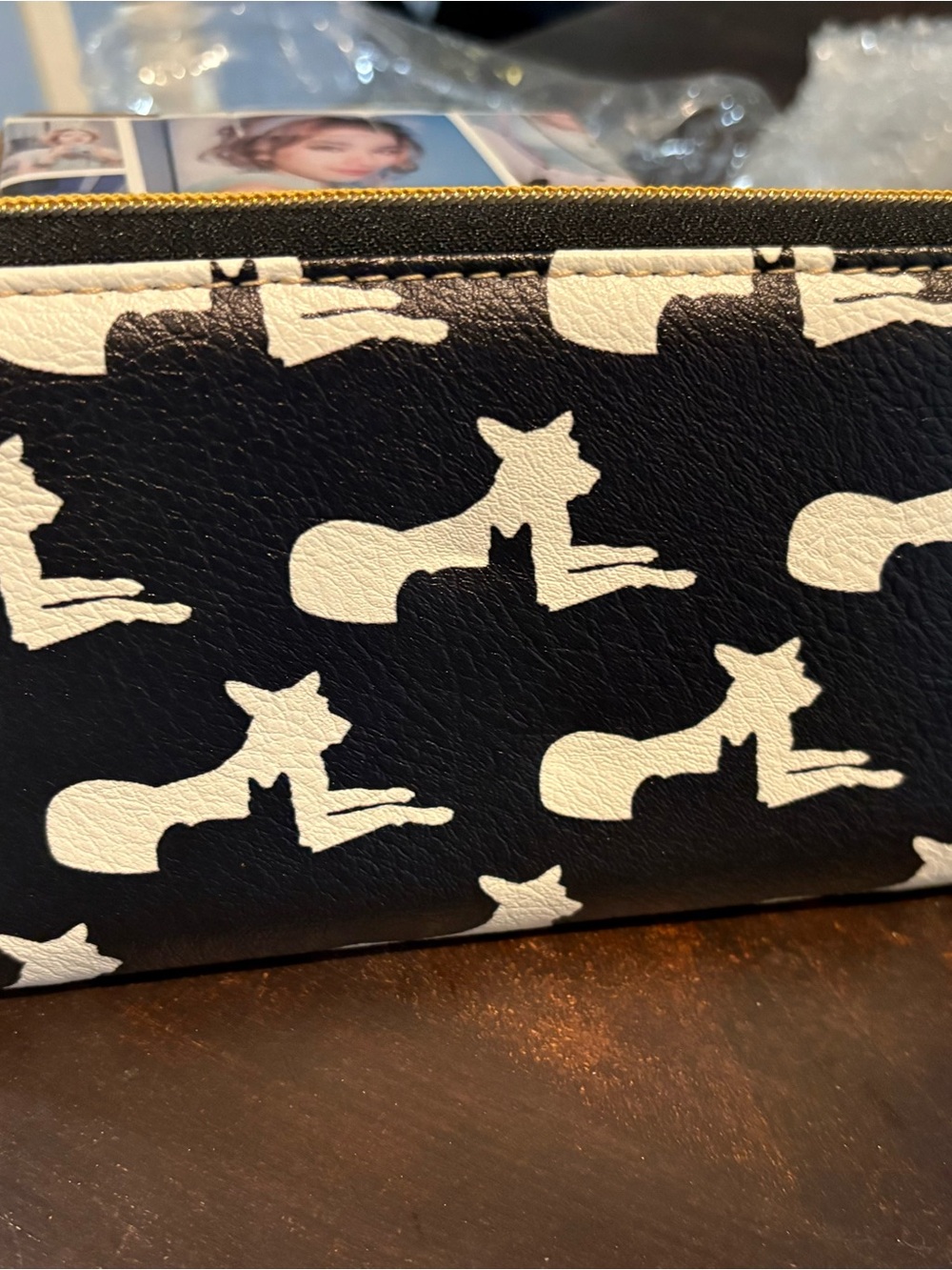 Black & White Dog and Cat wallet billfold